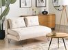 Schlafsofa 2-Sitzer VESTFOLD Stoff Hellbeige