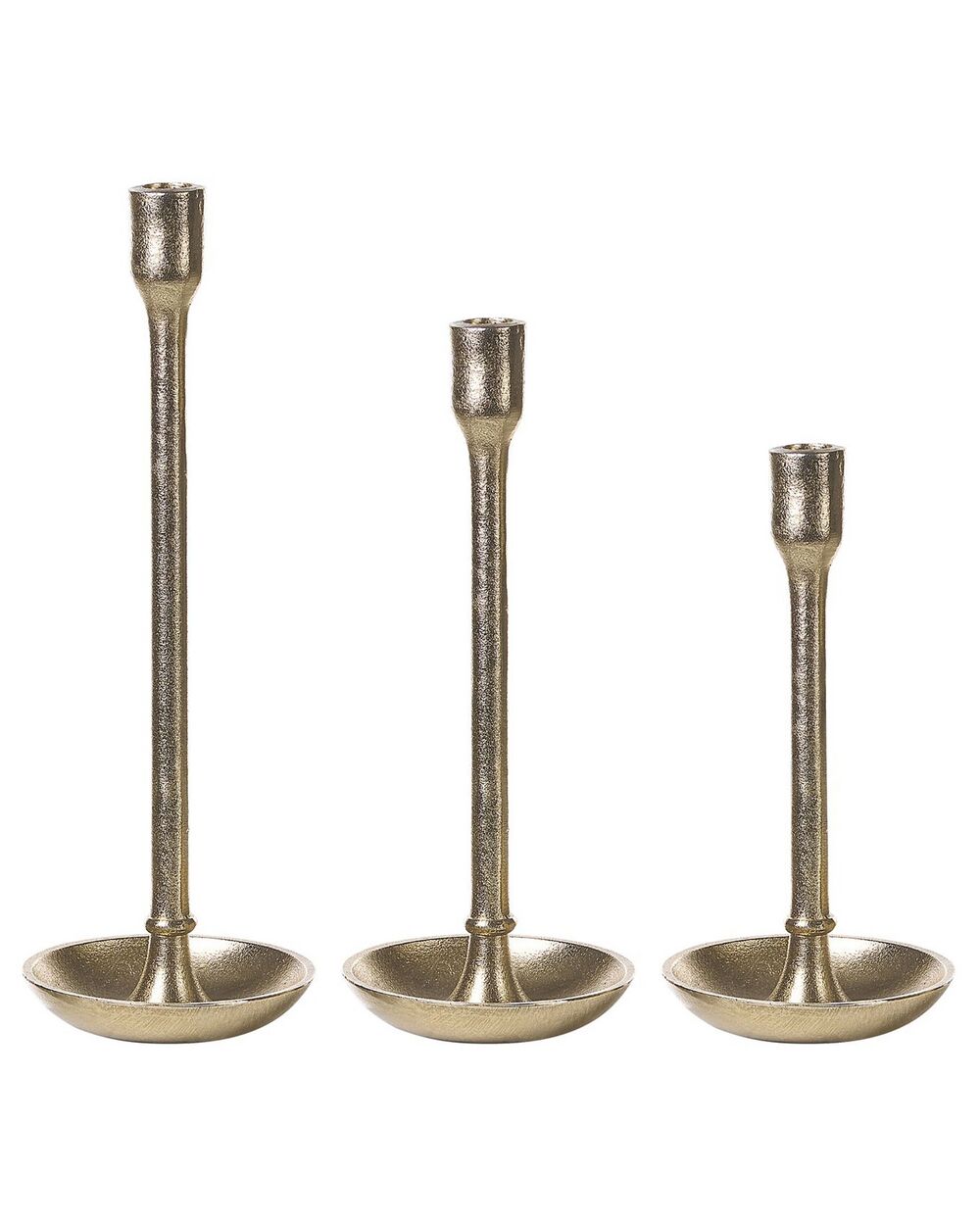 Set van 3 kaarshouders LIWUNG 27/33/38 cm Metaal Goud