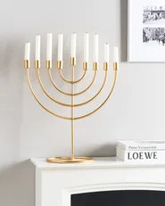 Kerzenständer AMORA 50 cm Metall Gold_968486