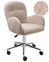 Schreibtischstuhl PRIDDY Bouclé Beige
