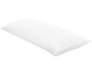 Kopfkissen 2er Set ERRIGAL Niedrig 40 x 80 cm Mikrofaser Weiß_898402
