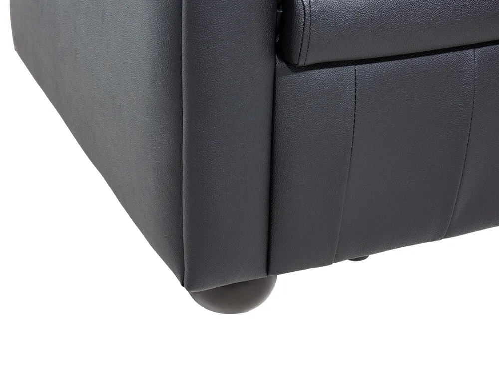 Sofa 3 Seater CHESTERFIELD Leather Black_539761