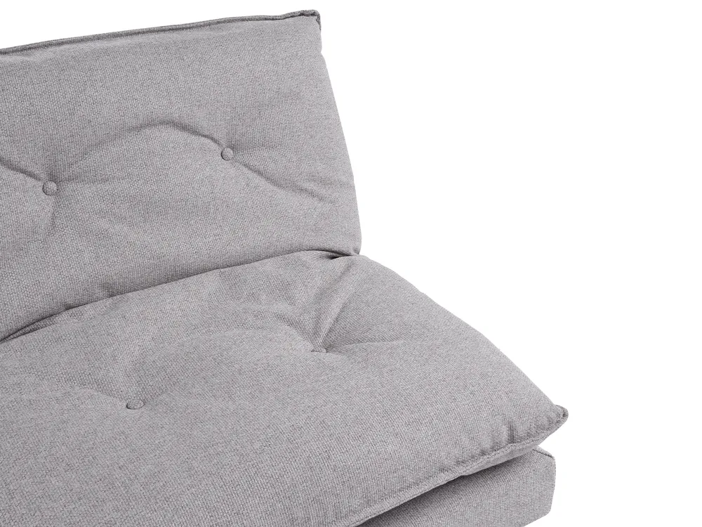 Sofa Bed 3 Seater YILA Fabric Grey_1056306