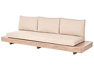 Lounge Set mit Tisch 5-Sitzer MARETTIMO zertifiziertes Akazienholz Beige_1154145