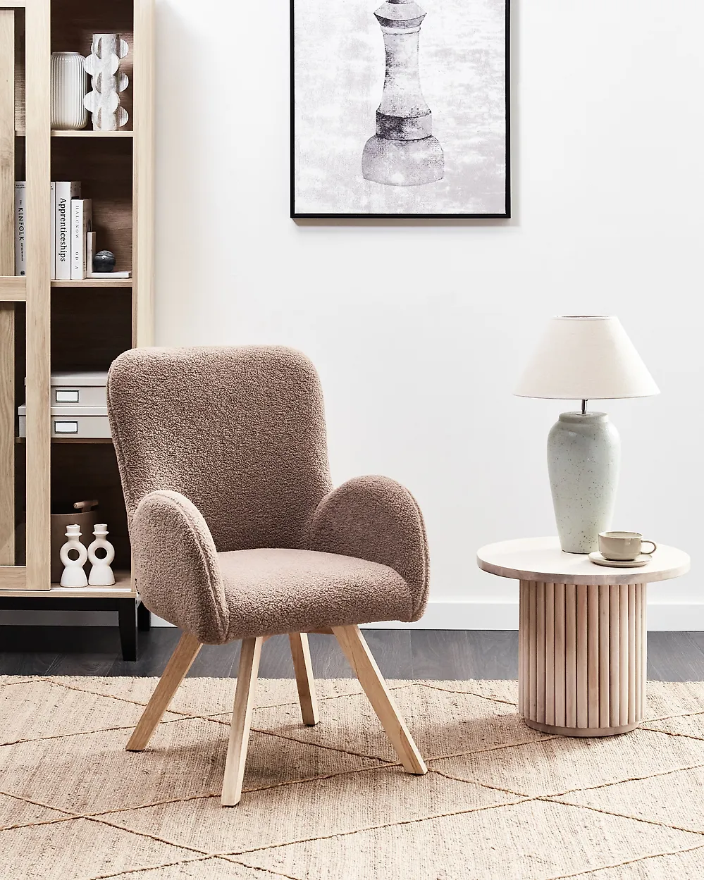 Sessel BJARN Bouclé Braun_1178991
