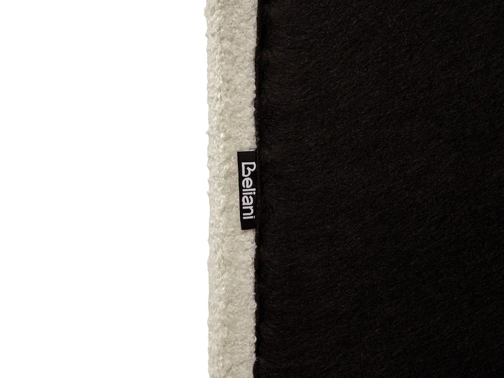 Bett mit Lattenrost Bouclé LUNAN 180 x 200 cm Beige_960734