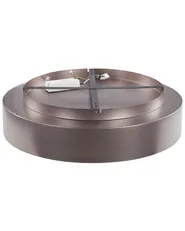 LED Ceiling Lamp DAWEI Metal Light Brown_824578