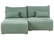 Modular Corner Sofa NERBO Fabric Light Green Right Hand_1035338