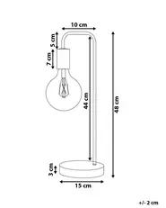 Desk Lamp SAVENA Metal Gold_697960