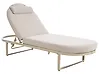 Sonnenliege mit Kissen RONCOLO Metall Beige