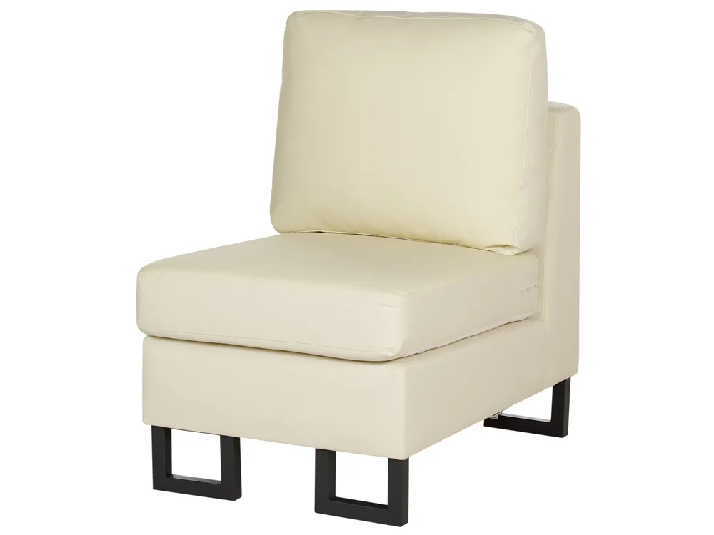 Ecksofa 6-Sitzer STOCKHOLM Echtleder Hellbeige linksseitig_900628