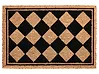 Fußmatte CARDONA Beige / Schwarz 40 x 60 cm Kokosfasern