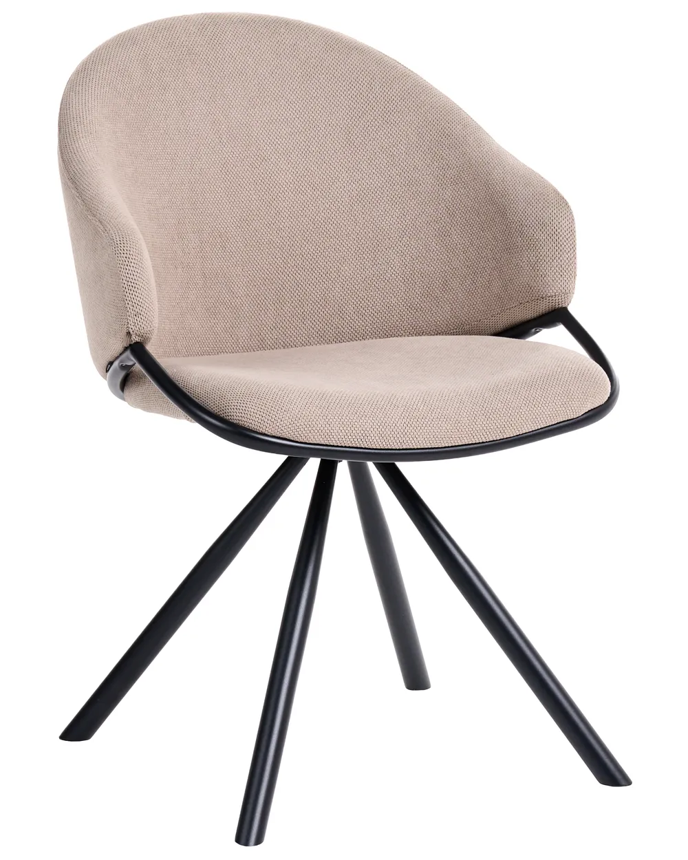 Esszimmerstuhl 2er Set MYSTIC Stoff Taupe_1107836