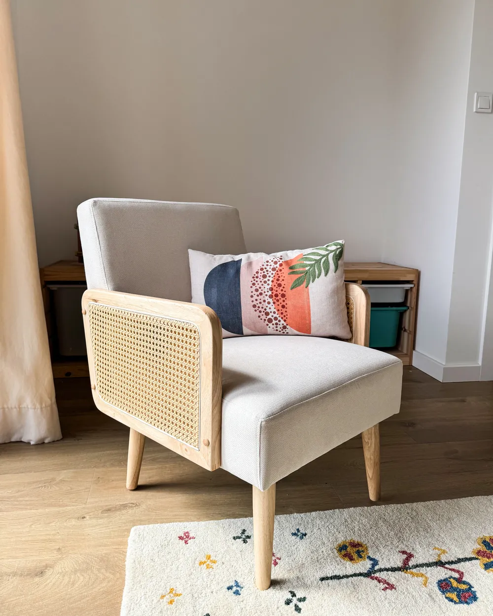 Armchair HOJBY Fabric Light Beige_1036051