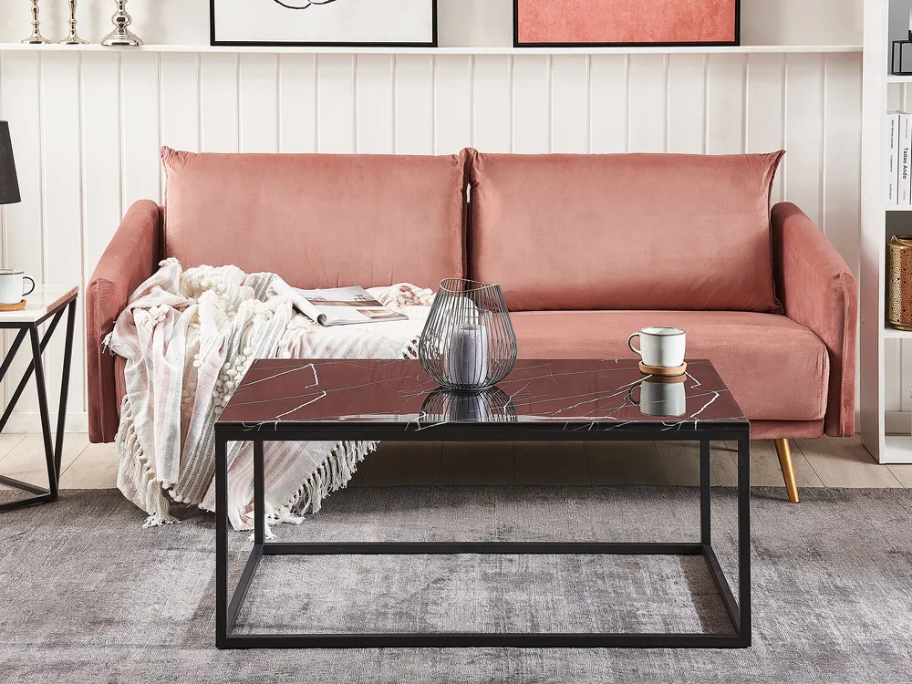 Couchtisch DELANO Schwarzer Marmor