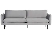 Living Room Set 5 Seater VINTERBRO with Ottoman Velvet Grey_900589