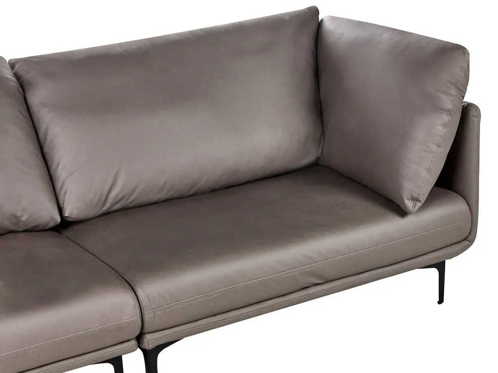 Sofa 3-Sitzer REVSNES Stoff Braun_965423