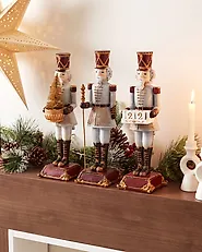Set van 3 figuren LED PELLOSNIEMI 32 cm Notenkraker Meerkleurig_1175296
