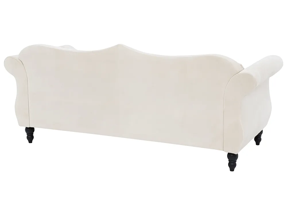Sofa 3-Sitzer SKIEN II Samtstoff Hellbeige_1161665