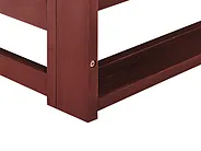 Gartensofa 2-Sitzer TIMOR modular Akazienholz Dunkelrot_856629