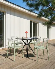 Gartenstuhl 4er Set MALEVIZI stapelbar Hellgrün_1043503