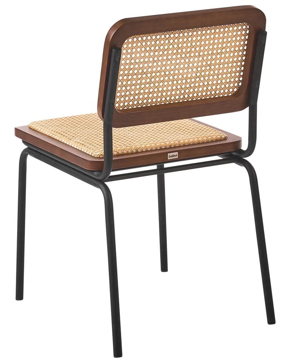 Set of 2 Dining Chairs CORVALLIS PE Rattan Brown_1058810