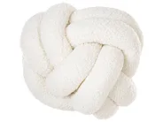 Dekokissen 2er Set MALNI 19 x 19 cm Bouclé Cremeweiß Ohne Muster_1199437
