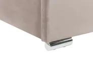 Postelja s prostorom za shranjevanje ROUEN Žamet Siva bež barva 160 x 200 cm_843847