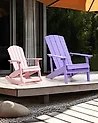 Garten Schaukelstuhl für Kinder ADIRONDACK Pastellrosa