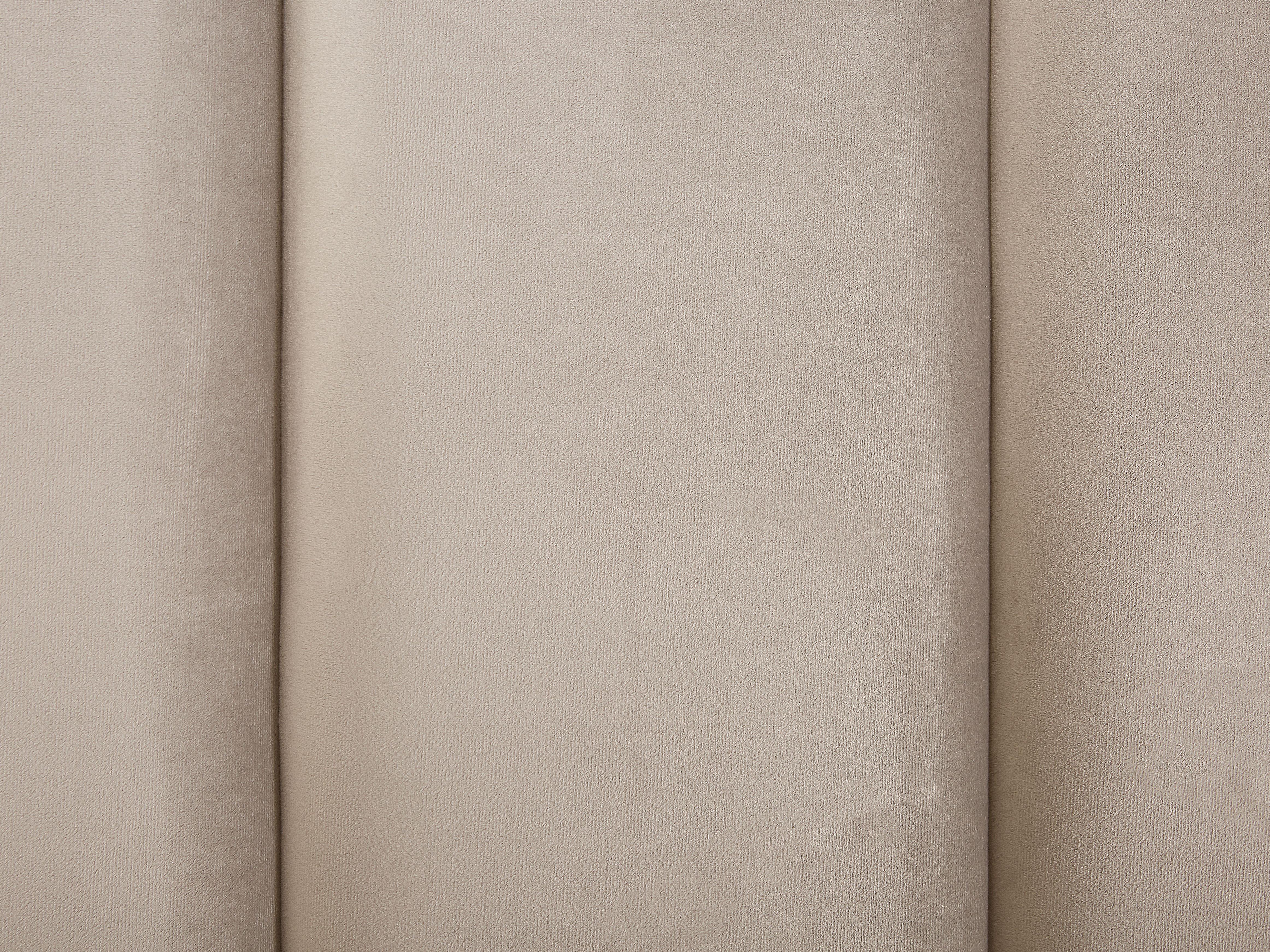 Spalni komplet SEZANNE Žamet Siva bež barva 160 x 200 cm_916869