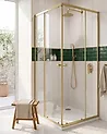 Duschkabine HUAPI 90 x 90 x 190 cm Gold