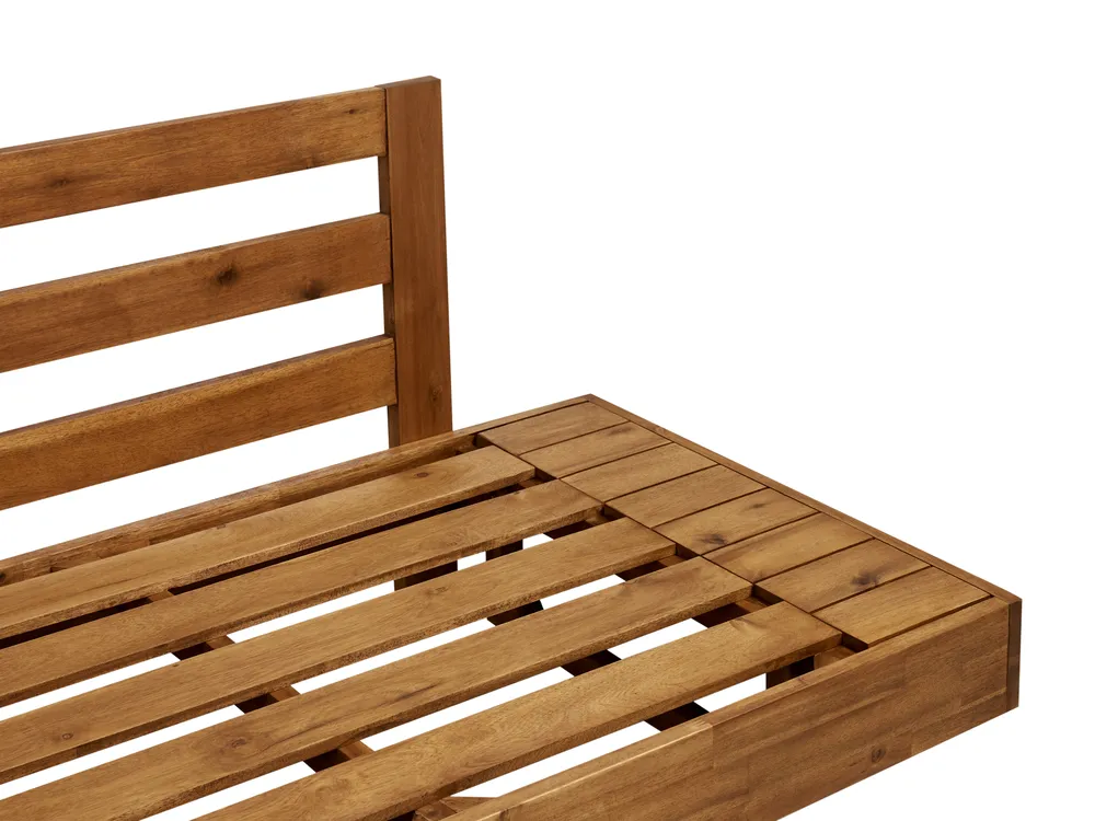 Lounge Set mit Tisch 5-Sitzer MARETTIMO zertifiziertes Akazienholz Cremeweiß_953794