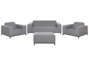 Garden Lounge Set with Table 5 Seater ROVIGO Grey_795319