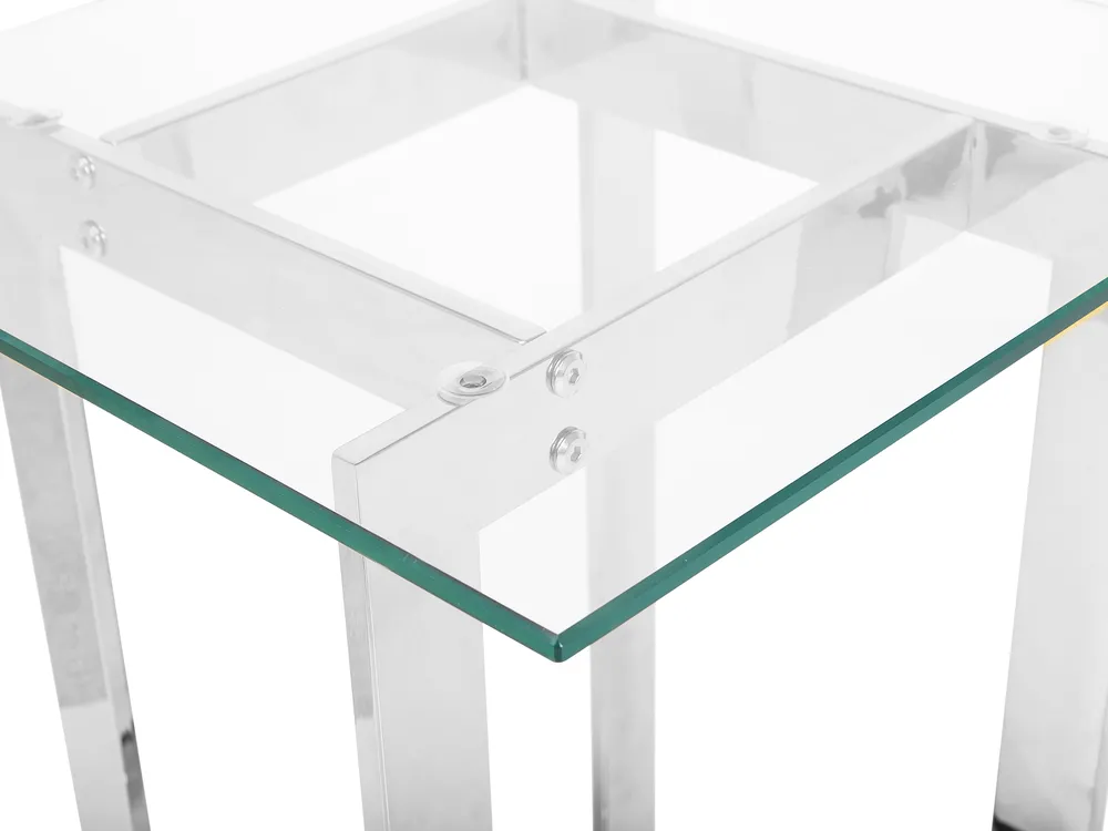 Beistelltisch CRYSTAL Sicherheitsglas Silber_734959