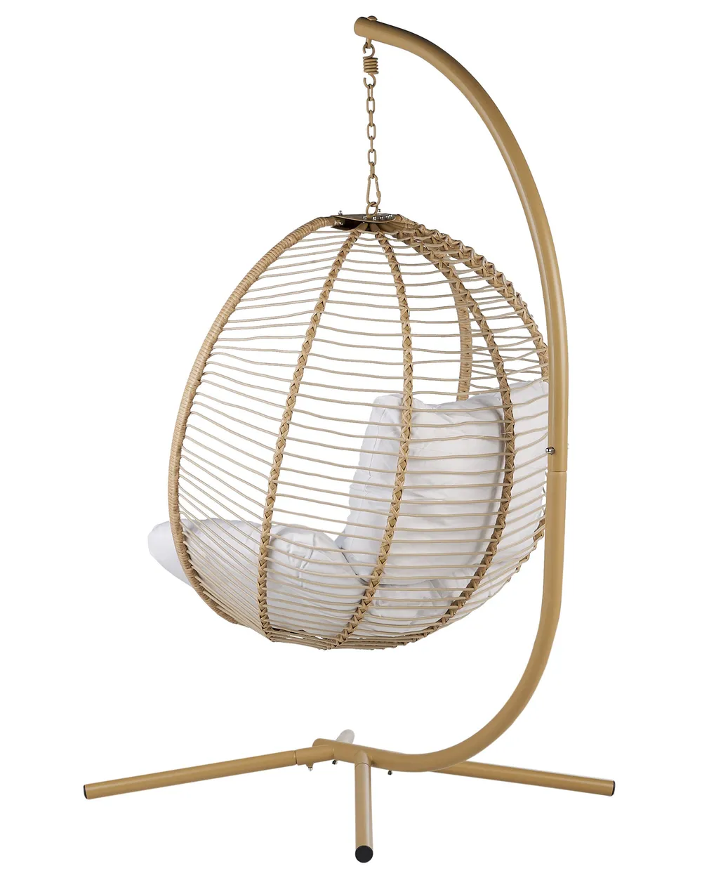 Hängesessel mit Gestell ARCO Metall Beige_844247