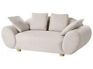Sofa 2-Sitzer RINGEL Stoff Hellbeige_1025355