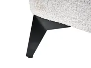 Bett mit Lattenrost Bouclé MELLE 160 x 200 cm Cremeweiß_965660