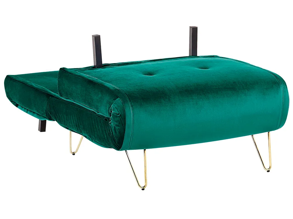 Sofa Set 3-Sitzer VESTFOLD Samtstoff Dunkelgrün_808898