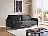 Sofa Bed 3 Seater HEMING Chenille Black