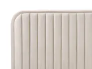 Bett mit Lattenrost Samtstoff BRIN 180 x 200 cm Beige_942082