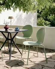 Gartenstuhl 4er Set MILOS stapelbar Hellgrün_1043575