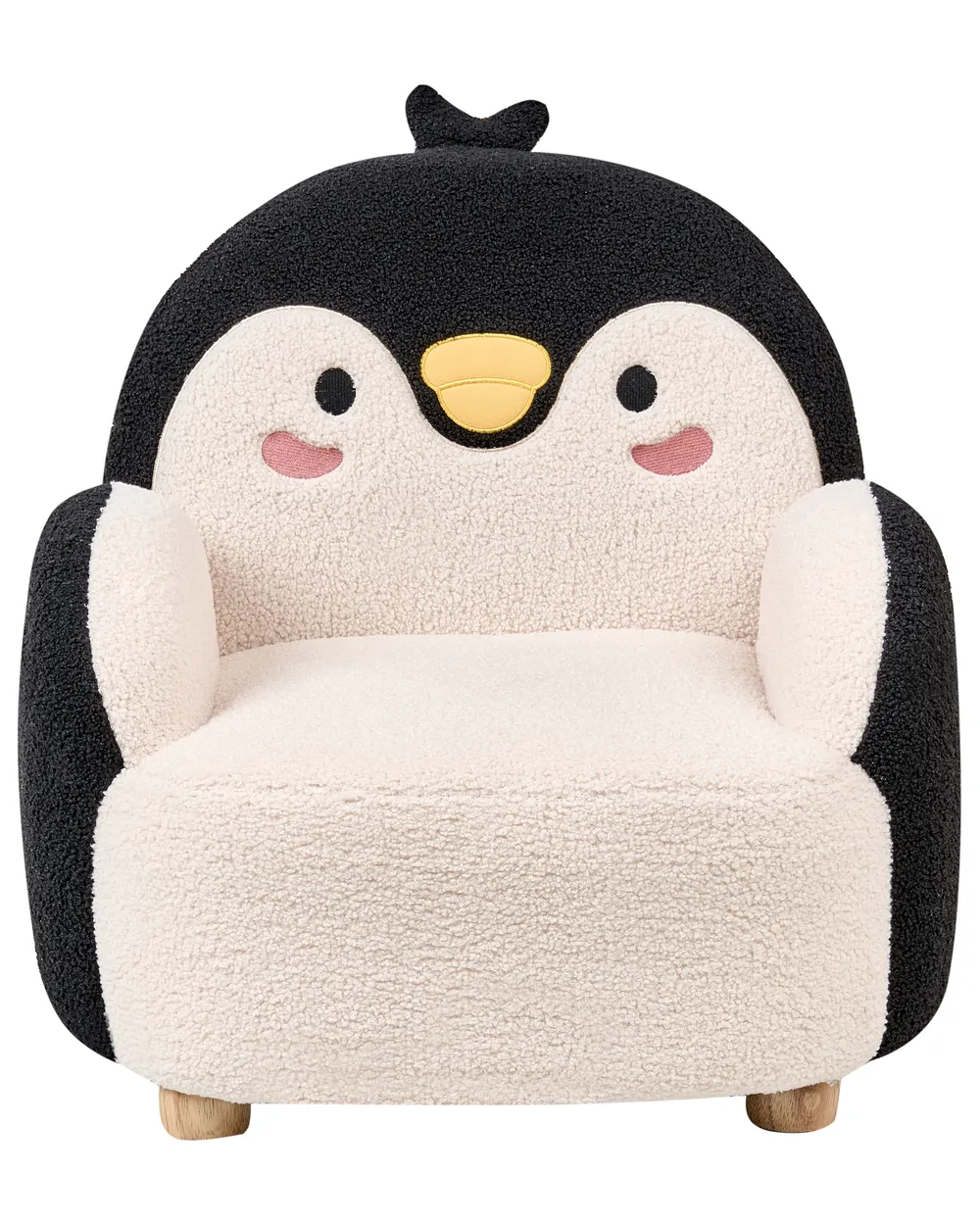 Kids Armchair Penguin FYN Boucle Black_975736