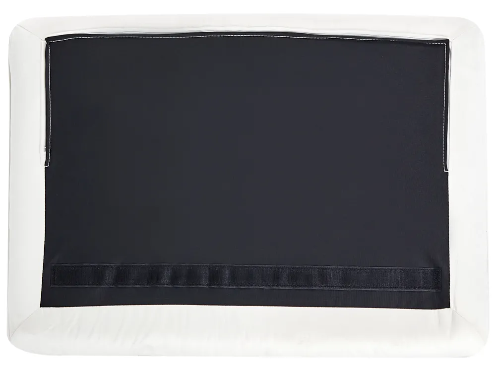 Sofa 3-Sitzer FREDERICA Samtstoff Cremeweiß_965558