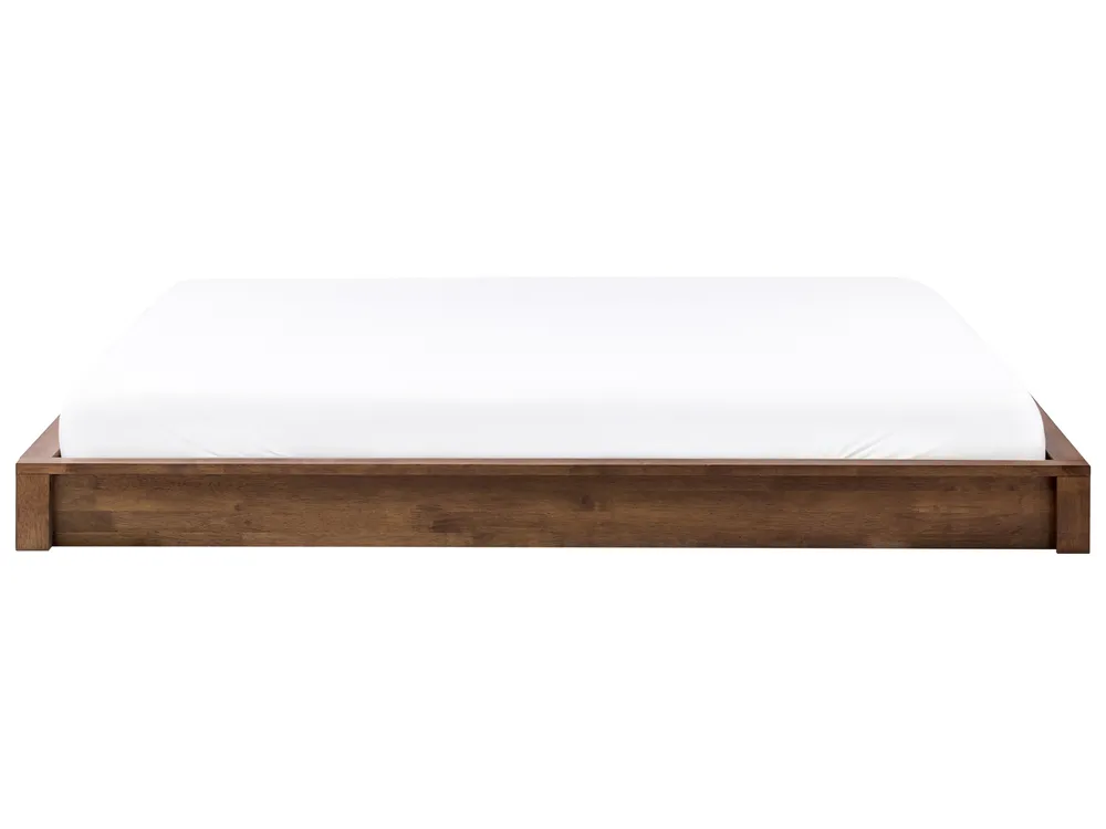 Bett ohne Kopfteil Holz ANTRAS 180 x 200 cm Dunkelbraun_1032939