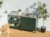 Outdoor-Küche 2er Set mit Spüle VILAMA Grün Metall