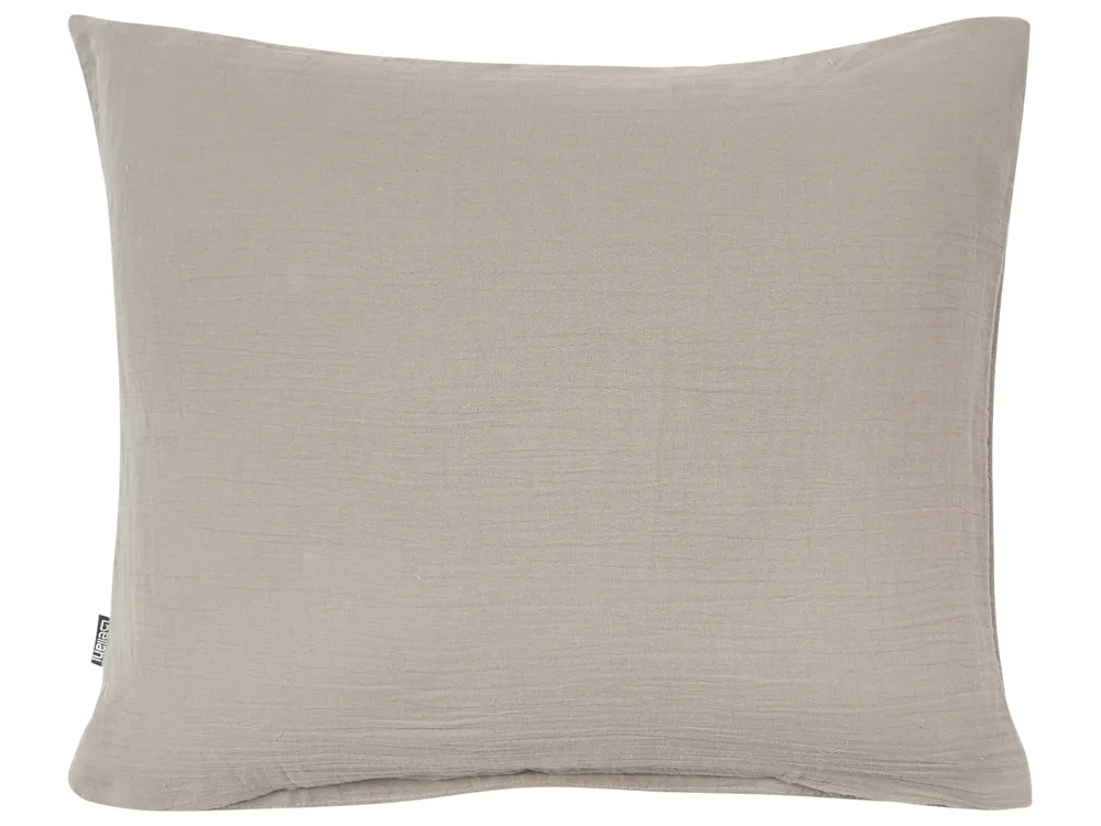 Bettwäsche-Set SUMNER 220 x 240 cm Baumwollmusselin Taupe_1060173