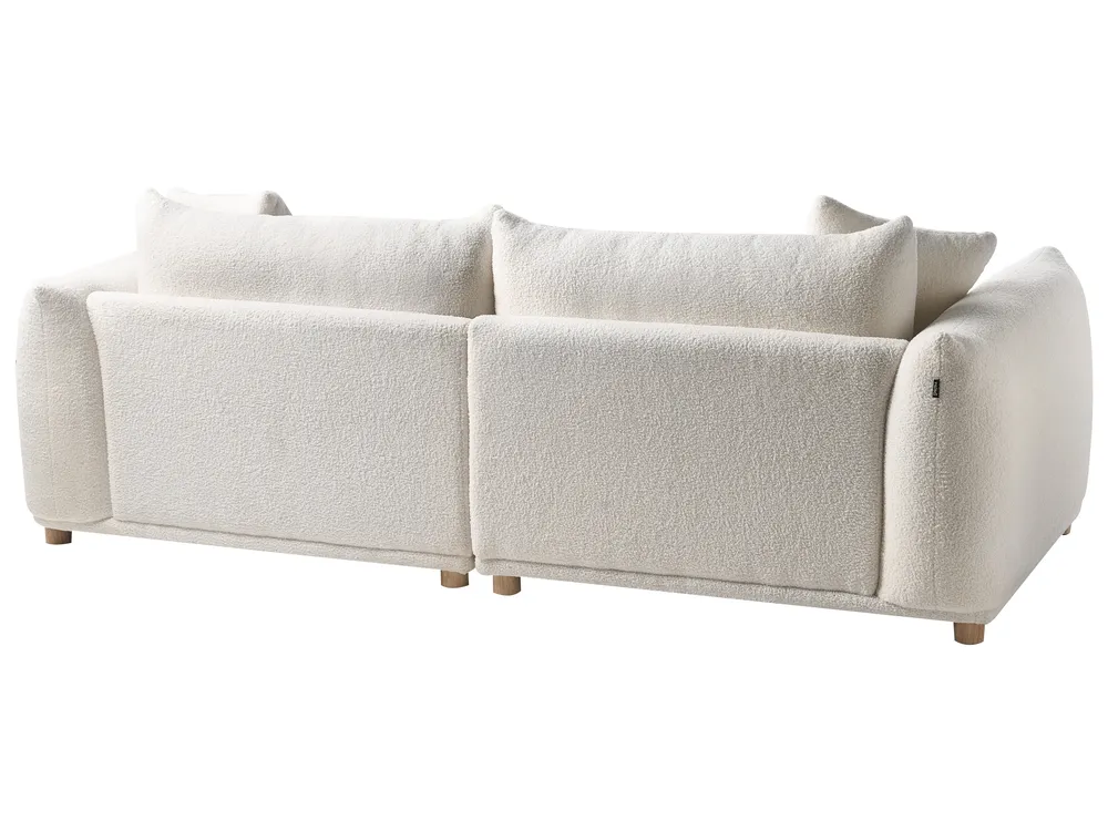 Sofa Set 5-Sitzer LUVOS Bouclé Cremeweiß_971920
