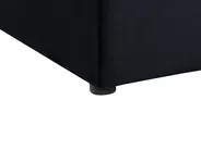 Bett mit Stauraumbank NOYERS Samtstoff Schwarz 180 x 200 cm_834586