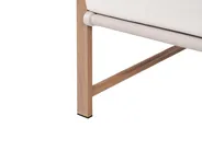 Lounge Set mit Tisch und Ottomane 5-Sitzer NOLA Metall Hellbeige_998422