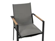 Gartenmöbel Set 6-Sitzer VALCANETTO/BUSSETO Metall Schwarz_846197